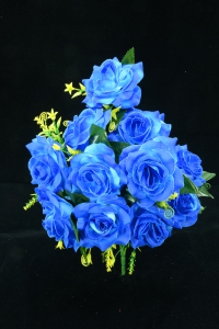 Royal Blue Open Rose Bush x12  (Lot of 8) SALE ITEM